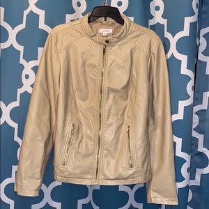 Calvin Klein leather jacket woman XL